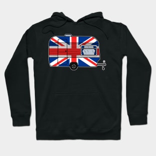 UK Flag Caravan Camping Summer Holiday Hoodie